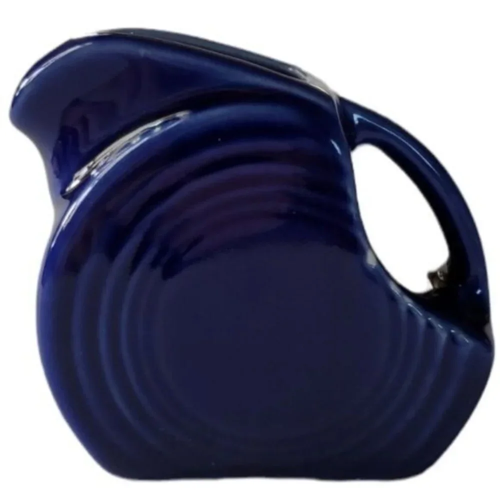 Fiestaware Fiesta CERAMIC Small Mini Disk Pitcher CARAFE Twilight Blue 5 OZ